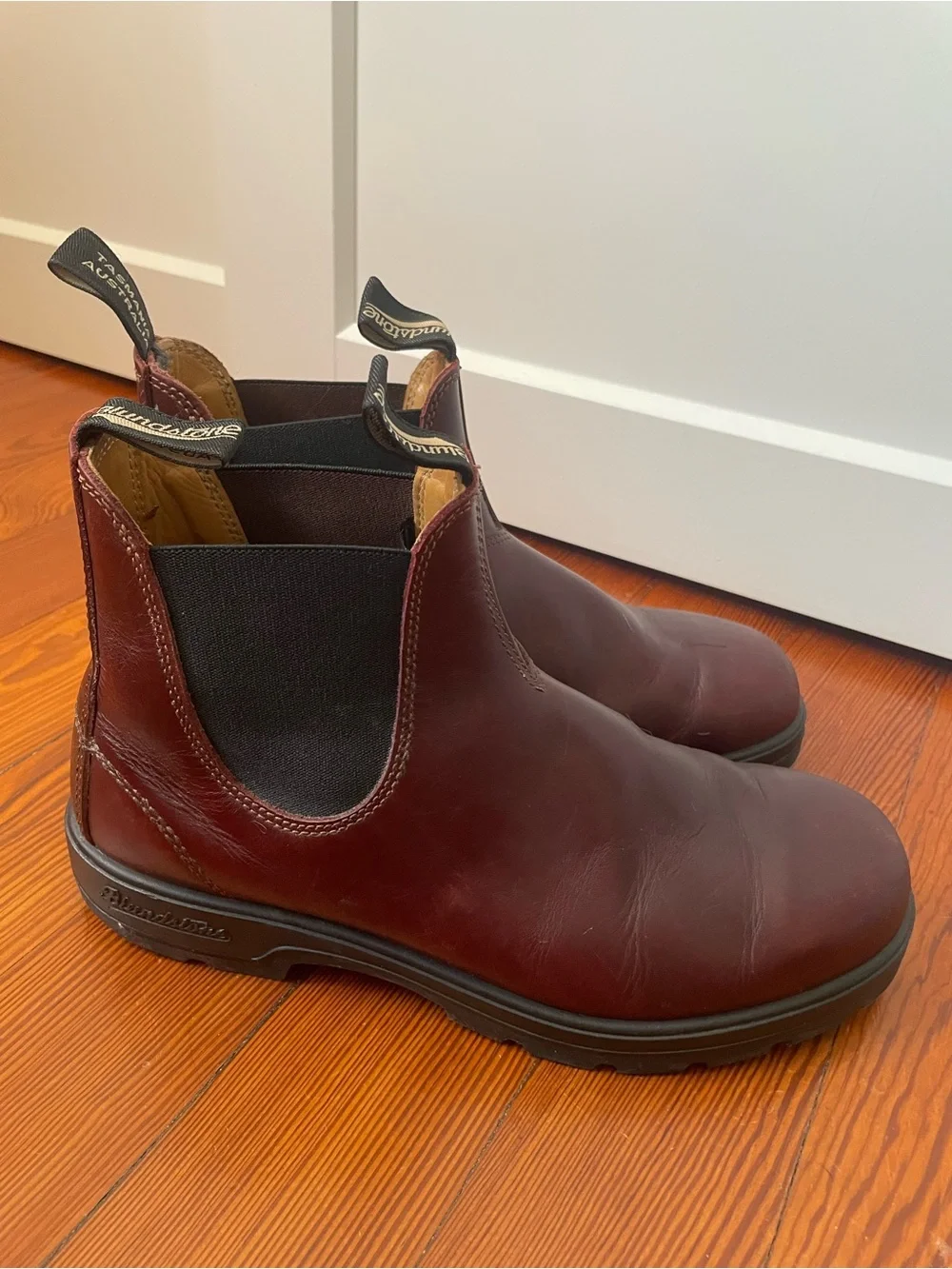 Blundstone Men's Chukka Boots in Burgundy Leather